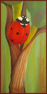 #lieveheersbeestje #ladybug #insecten #insects #dieren #animals #natuur #nature #tuin #garden #huisentuin #buitenleven #landleven #wonenlandelijkestijl #muurdecoratie #royaltalens #araacrylverf #winsorandnewton #irmawisman #irmawismanvanrooijen